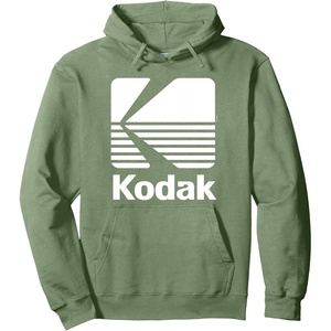image:image80s Vintage Kodak Logo  White Pullover HoodieSage Green