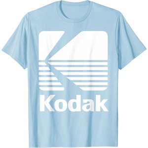 image:image80s Vintage Kodak Logo  White TShirtBaby Blue