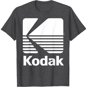image:image80s Vintage Kodak Logo  White TShirtDark Heather Grey