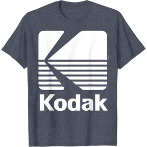 image:image80s Vintage Kodak Logo  White TShirtHeather Blue