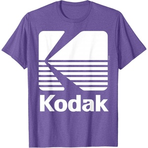 image:image80s Vintage Kodak Logo  White TShirtPurple Heather