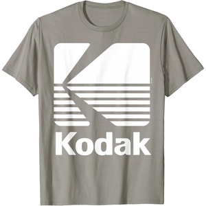 image:image80s Vintage Kodak Logo  White TShirtSlate Grey