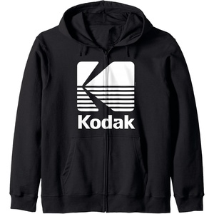image:image80s Vintage Kodak Logo  White Zip HoodieBlack