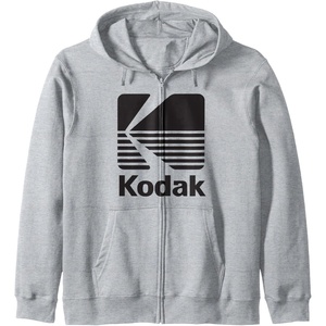 image:image80s Vintage Kodak Logo Zip HoodieHeather Grey