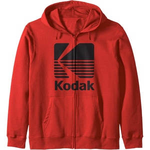 image:image80s Vintage Kodak Logo Zip HoodieRed