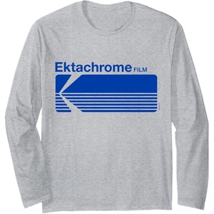 image:imageEktachrome Film Vintage Logo Long Sleeve TShirtHeather Grey