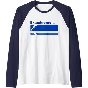 image:imageEktachrome Film Vintage Logo Raglan Baseball TeeNavy BlueWhite