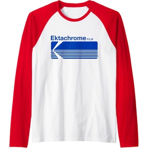 image:imageEktachrome Film Vintage Logo Raglan Baseball TeeRedWhite