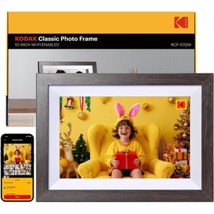 image:imageKODAK 141 Inch FHD Digital Picture Frame 1920x1080 GG IPS Digital Photo Frame with 32GB Large Storage QuadCore CPU Premium Solid Wood Frame Easy Photo Transfer via WiFi APPEmailUSBSD CardLightWhite