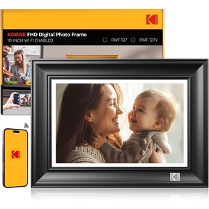image:imageKODAK 156 Inch WiFi Digital Picture Frame 1920x1080 FHD Touch Screen 64GB Smart Photo Frame with App amp AI Photo Creation Easy Sharing Photos and Videos Large Wooden Frame Gift for FamilyDarkBlack