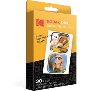 image:imageKODAK 2x3 Premium StickyBacked ZINK Photo Paper 100 Sheets  Compatible With Kodak Step Step Slim Printomatic Printomatic Smile Step Touch30 Sheets