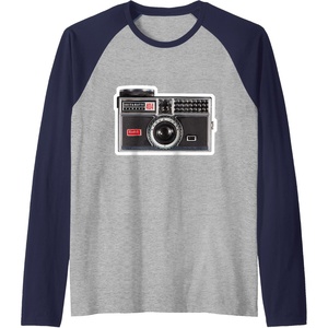 image:imageKODAK INSTAMATIC Camera Design Raglan Baseball TeeNavy BlueAthletic Heather