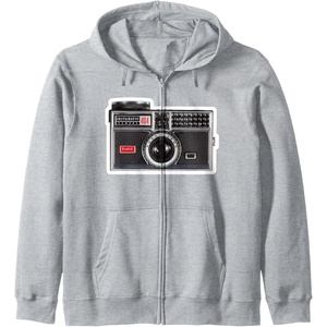 image:imageKODAK INSTAMATIC Camera Design Zip HoodieHeather Grey