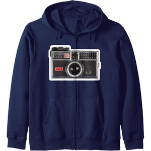 image:imageKODAK INSTAMATIC Camera Design Zip HoodieNavy Blue