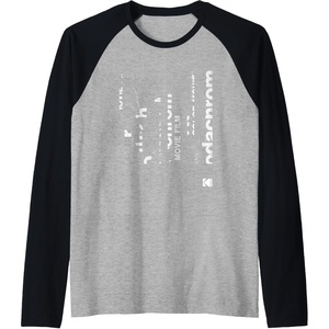 image:imageKODAK Kodachrome Art White Raglan Baseball TeeBlackAthletic Heather
