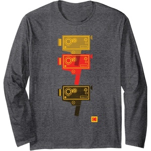 image:imageKODAK M7 Movie Camera Art Long Sleeve TShirtDark Heather Grey
