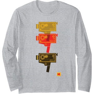 image:imageKODAK M7 Movie Camera Art Long Sleeve TShirtHeather Grey