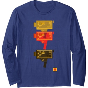 image:imageKODAK M7 Movie Camera Art Long Sleeve TShirtNavy Blue
