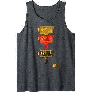 image:imageKODAK M7 Movie Camera Art Tank TopDark Heather Grey
