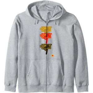 image:imageKODAK M7 Movie Camera Art Zip HoodieHeather Grey