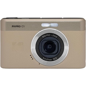 image:imageKODAK PIXPRO C1 13MP Compact Digital Camera 26mm Fixed Lens BlackTan