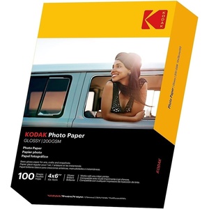 image:imageKODAK Photo Paper Gloss 4 X 6 100 count 52lb200 gm 285MIL 411801743327 THIS PRODUCT IS NOT COMPATIBLE WITH THE KODAK DOCK PRINTERWhite