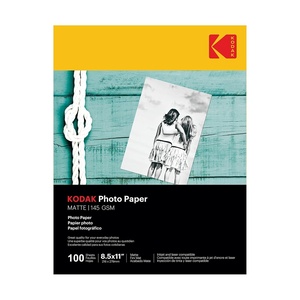 image:imageKODAK Picture Paper Vivid 4x6 100 count 66lb230gm2 weight 119 mil thickness Vivid color picture paper THIS PRODUCT IS NOT COMPATIBLE WITH THE KODAK DOCK PRINTER85 x 11  100 Sheets