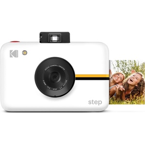 image:imageKODAK Step Instant Camera With 10MP Image Sensor Zink Zero Ink Technology White Bundle Photo Album Case 20 Pack Zink Paper Markers StickersWhite