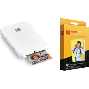 image:imageKODAK Step Slim Instant Mobile Photo Printer  Wirelessly Print 2x3 Photos on Zink Paper with iOS amp Android Devices w 2x3 Premium Zink Photo Paper 50 Sheets