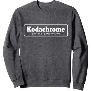 image:imageKodachrome Logo  White SweatshirtDark Heather Grey