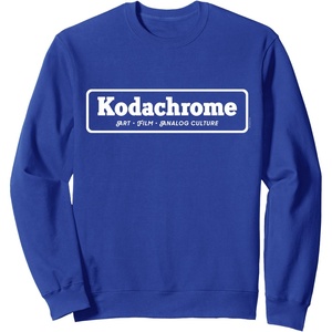image:imageKodachrome Logo  White SweatshirtRoyal Blue