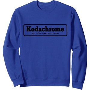 image:imageKodachrome Logo Design  Black SweatshirtRoyal Blue