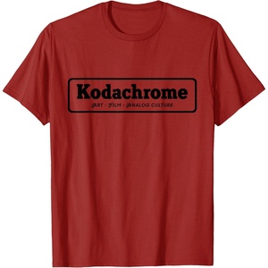 image:imageKodachrome Logo Design  Black TShirtCranberry Red