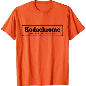 image:imageKodachrome Logo Design  Black TShirtOrange