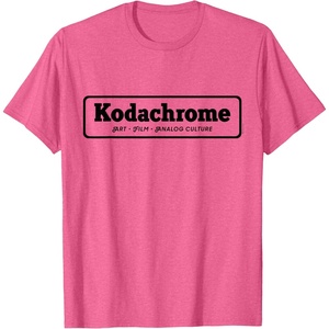 image:imageKodachrome Logo Design  Black TShirtPink Heather