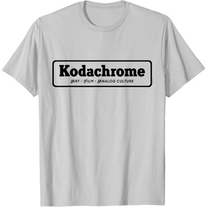 image:imageKodachrome Logo Design  Black TShirtSilver Grey