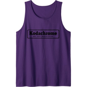 image:imageKodachrome Logo Design  Black Tank TopPurple