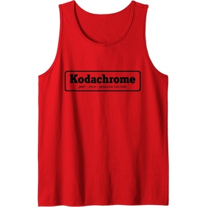 image:imageKodachrome Logo Design  Black Tank TopRed