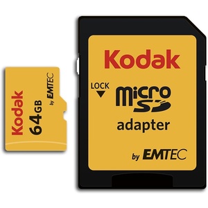 image:imageKodak 128GB Class 10 UHSI U1 MicroSDXC Card with Adapter 10x Write SpeedBlack
