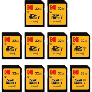 image:imageKodak 32GB 10Pack SDHC Card UHSI U1 V10 Premium up to 85MBs Read Speed for Full HD Video and HighResolution Pictures Compatible with SDHC Standard 10Pack32GB