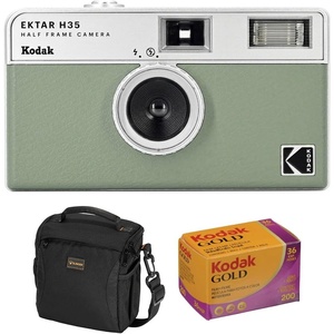 image:imageKodak EKTAR H35 Half Frame Film Camera Sage with Accessory Kit