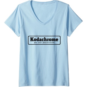 image:imageKodak Kodachrome Logo VNeck TShirt Womens