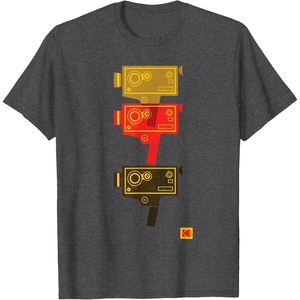 image:imageKodak M7 Movie Camera Art TShirtDark Heather Grey