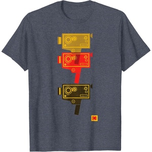 image:imageKodak M7 Movie Camera Art TShirtHeather Blue
