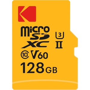 image:imageKodak MicroSD Card 256GB UHSII U3 V60 Ultra Fast Transfer Rate 300MBs Read 160MBs Write 4K8K Video Ideal for Content Creator Includes SD Adapter