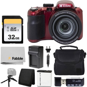image:imageKodak PIXPRO AZ425 Digital Camera  32GB Memory Card  Camera Case Black  Battery  Charger  USB Card Reader  Table Tripod  Accessories RedRed