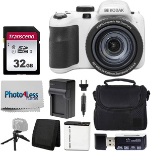 image:imageKodak PIXPRO AZ425 Digital Camera  32GB Memory Card  Camera Case Black  Battery  Charger  USB Card Reader  Table Tripod  Accessories RedWhite