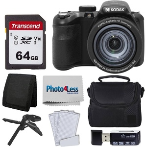 image:imageKodak PIXPRO AZ425 Digital Camera  64GB Memory Card  Camera Case Black  USB Card Reader  Table Tripod  Accessories WhiteBlack