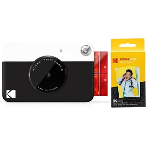 image:imageKodak Printomatic Digital Instant Print Camera Neon Green with Kodak 2x3 Premium ZINK Photo Paper 50 SheetsBlack