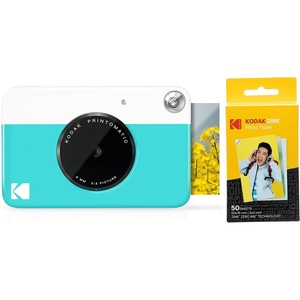 image:imageKodak Printomatic Digital Instant Print Camera Neon Green with Kodak 2x3 Premium ZINK Photo Paper 50 SheetsBlue